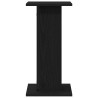 Supports de haut-parleur - 2 pcs, chêne noir, 30 x 30 x 60 cm, en bois d’ingénierie. 