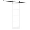 Porte Coulissante avec Ensemble Accastillage 'ORKDAL'Blanc 78x211 cm 