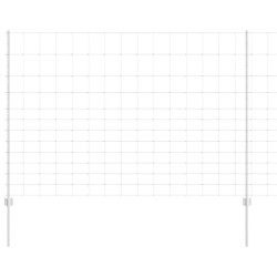 Poteaux de clôture 22 pcs U-Channel 150 cm Acier galvanisé 