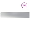 Bordures de pelouse 10 pcs 20x103 cm acier galvanisé 