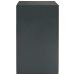 Coffre-fort avec serrure à clé Gris Foncé 31x35x50 cm Acier 