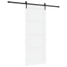 Porte coulissante avec quincaillerie 'ORKDAL'en pin blanc massif 
