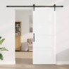 Porte coulissante avec quincaillerie 'ORKDAL'en pin blanc massif 
