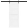 Porte coulissante avec quincaillerie 'ORKDAL'en pin blanc massif 
