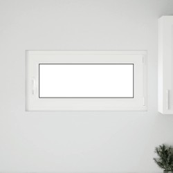 Fenêtre de sous-sol« RISOR » 100 x 50 cm oscillo-battante DIN droite anthracite 