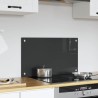 Meuble de Cuisine Gris Foncé 70x40x0,6 cm en Verre Trempé 