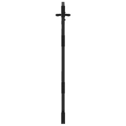 Porte de Jardin Noir 105 x 150 cm Acier peint par poudre 