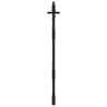 Porte de Jardin Noir 105 x 150 cm Acier peint par poudre 