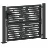 Porte de Jardin Noir 105 x 100 cm Acier peint par poudre 