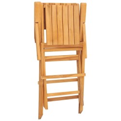 Chaises de jardin pliantes lot de 2 55x61x90cm bois massif teck 