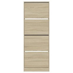 Armoire à chaussures chêne sonoma 60x21x163,5cm bois ingénierie 