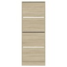 Armoire à chaussures chêne sonoma 60x21x163,5cm bois ingénierie 