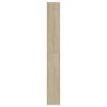 Armoire à chaussures chêne sonoma 60x21x163,5cm bois ingénierie 