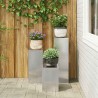 Supports de plantes d'extérieur Pillar 3 pcs Acier inoxydable 
