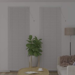 Store de Fenêtre avec des rideaux Autre Blanc 80 x 220 cm Aluminium 