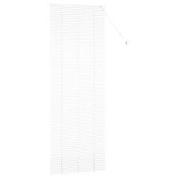 Store de Fenêtre avec des rideaux Autre Blanc 80 x 220 cm Aluminium 