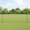 Clôture en Fil Soudé avec 22 Pieux U Gris 1,4x25 m Acier 