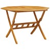 Table pliable de jardin Ø110x75 cm bois d'acacia solide 