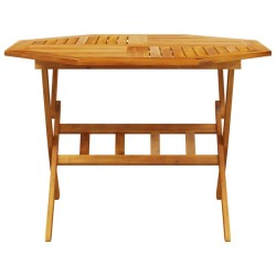 Table pliable de jardin Ø110x75 cm bois d'acacia solide 