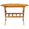 Table pliable de jardin Ø110x75 cm bois d'acacia solide 