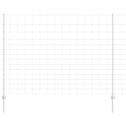 Poteaux de clôture 22 pcs U-Channel 160 cm en acier galvanisé 