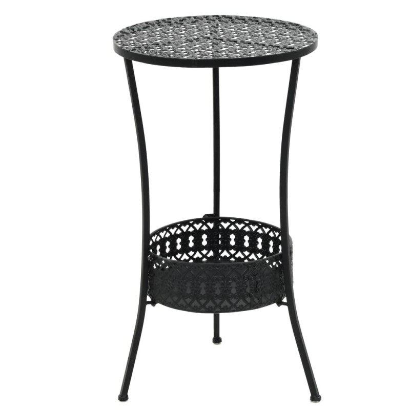 Table de bistro Noir 40x70 cm Métal 