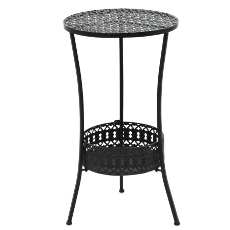 Table de bistro Noir 40x70 cm Métal 