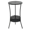 Table de bistro Noir 40x70 cm Métal 