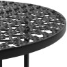 Table de bistro Noir 40x70 cm Métal 