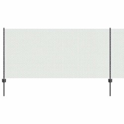 Poteaux de Clôture 22 pcs U-Channel Gris 100 cm Acier 