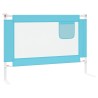 Barrière de sécurité de lit enfant Bleu 90x25 cm Tissu 