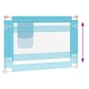 Barrière de sécurité de lit enfant Bleu 90x25 cm Tissu 