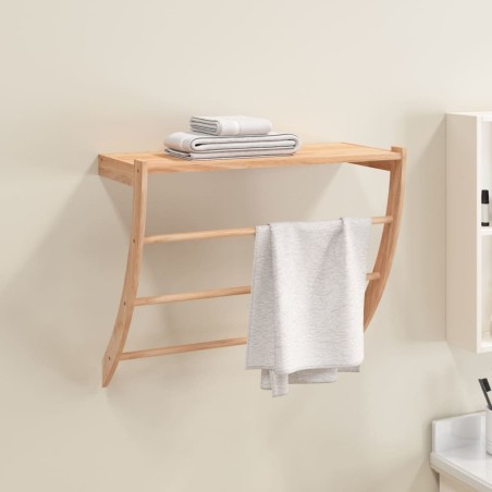 Porte-serviette 60x25,5x49 cm Bois massif de noyer 