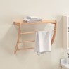 Porte-serviette 60x25,5x49 cm Bois massif de noyer 