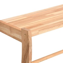 Porte-serviette 60x25,5x49 cm Bois massif de noyer 