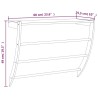 Porte-serviette 60x25,5x49 cm Bois massif de noyer 