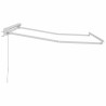 Auvent manuel Blanc 2.5 x 2 m Cadre en aluminium 