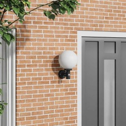 Lampe murale extérieure avec capteur Noir IP44 