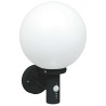 Lampe murale extérieure avec capteur Noir IP44 