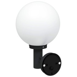 Lampe murale extérieure avec capteur Noir IP44 
