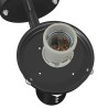 Lampe murale extérieure avec capteur Noir IP44 