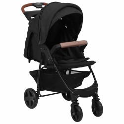 Poussette pour bébé 3-en-1 Anthracite Acier 