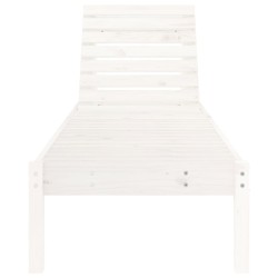 Chaises longues lot de 2 blanc 199,5x60x74cm bois massif de pin 