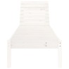 Chaises longues lot de 2 blanc 199,5x60x74cm bois massif de pin 