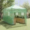 Serre avec toit Vert 280 x 410 x 315 cm Acier 