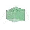 Serre avec toit Vert 280 x 410 x 315 cm Acier 
