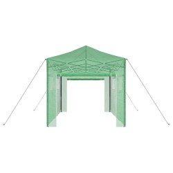 Serre avec toit Vert 280 x 410 x 315 cm Acier 