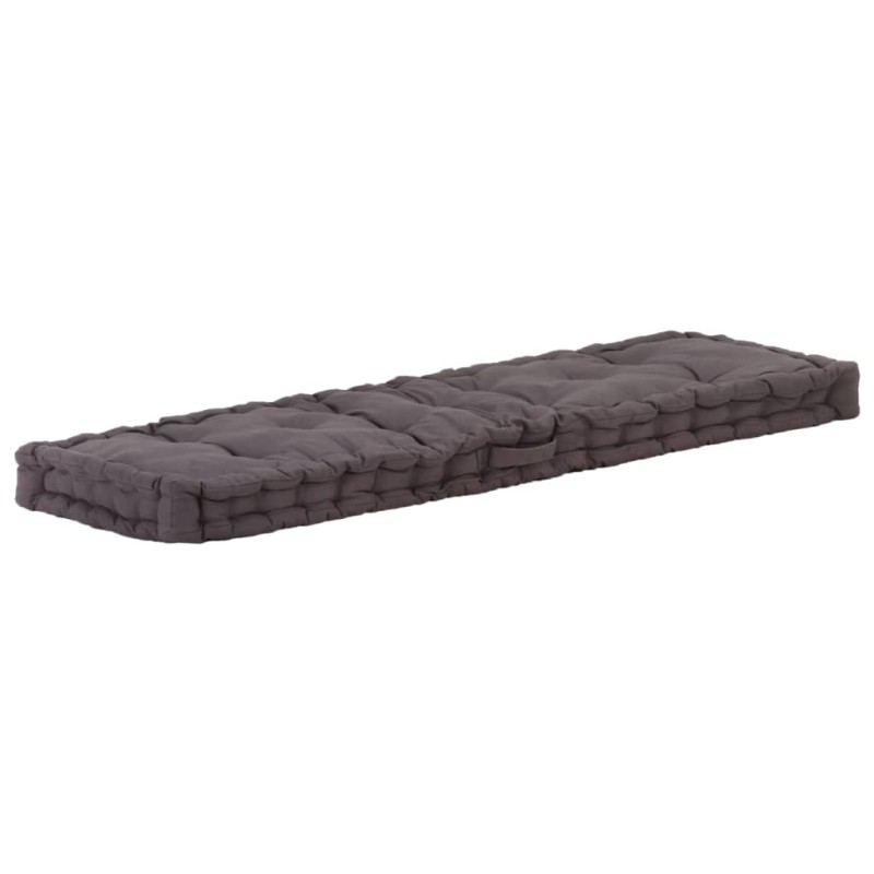 Coussin de plancher de palette Coton 120x40x7 cm Anthracite Coussin de plancher de palette Coton 120x40x7 cm Anthracite