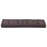 Coussin de plancher de palette Coton 120x40x7 cm Anthracite 