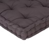 Coussin de plancher de palette Coton 120x40x7 cm Anthracite 